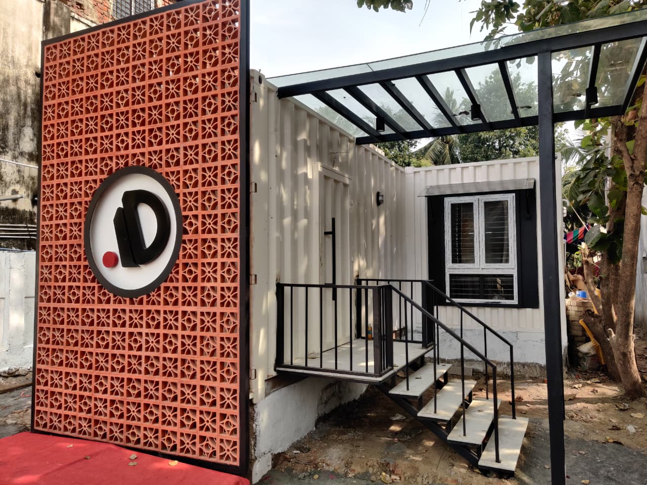 Container Cafe Exterior
